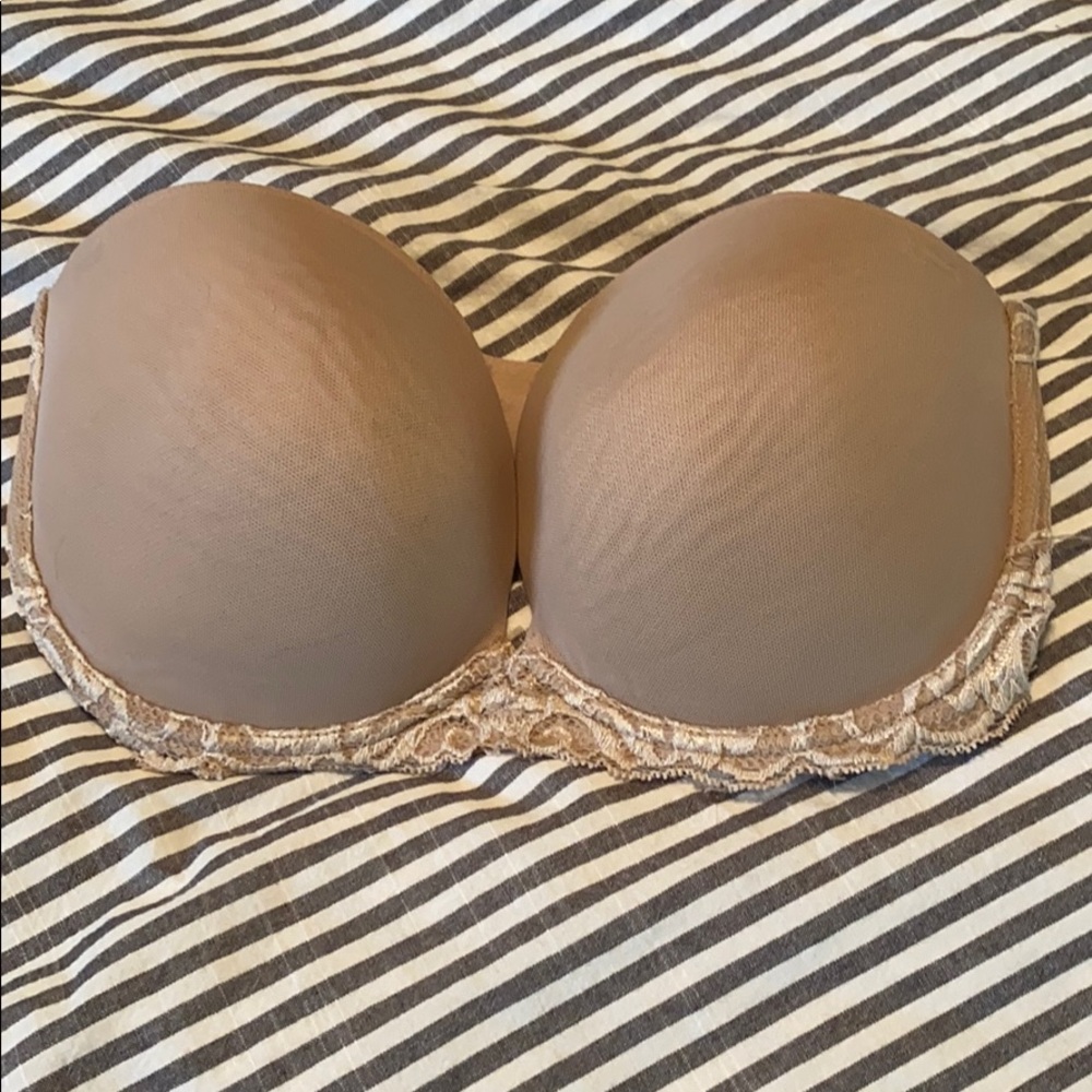 Natori feathers strapless bra 34DDD